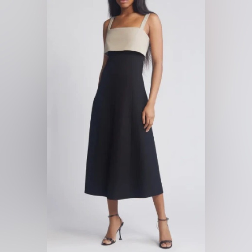 NWT Size XL - Aurelia Colorblock Midi Dress